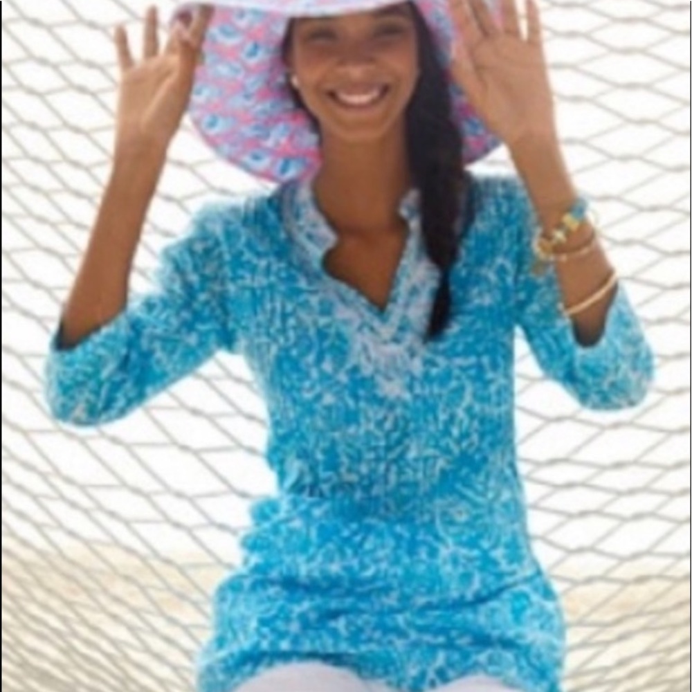 Lilly Pulitzer Party Favor Sarasota Beaded Tunic S